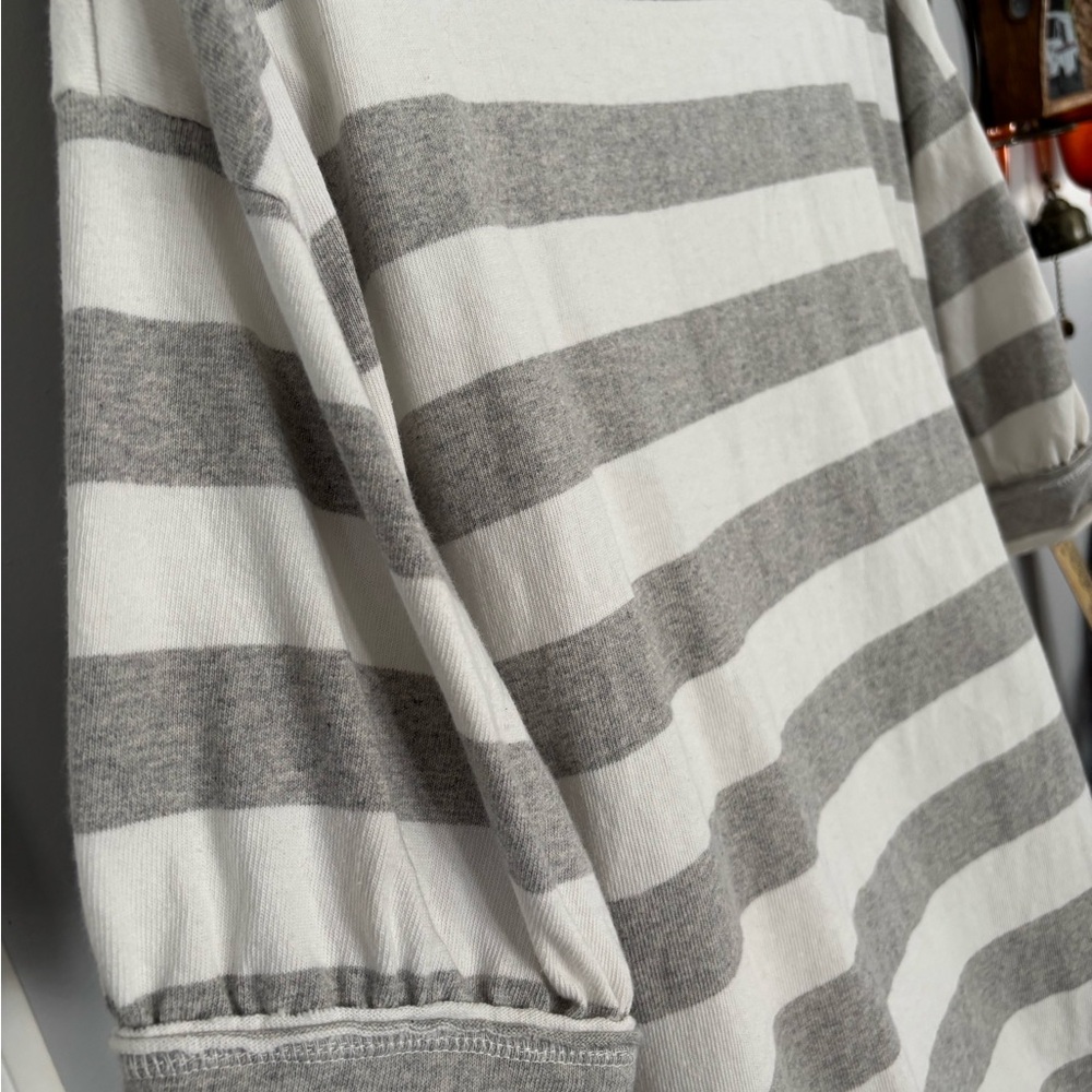 EASEL striped gray/white top summer - Picture 3 of 5